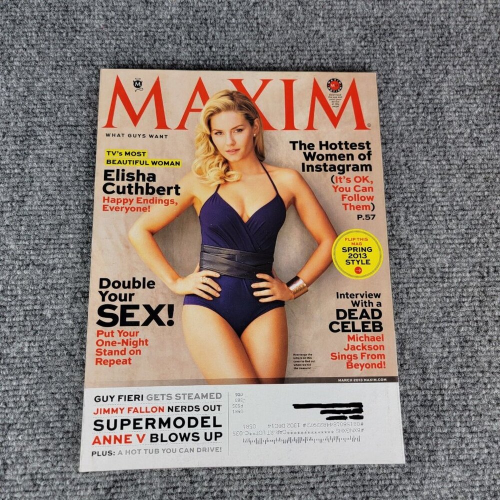 Maxim Magazine March 2013 #181‎ Elisha Cuthbert Cover